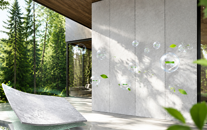 eCovering with Negative Oxygen Ion-Releasing function