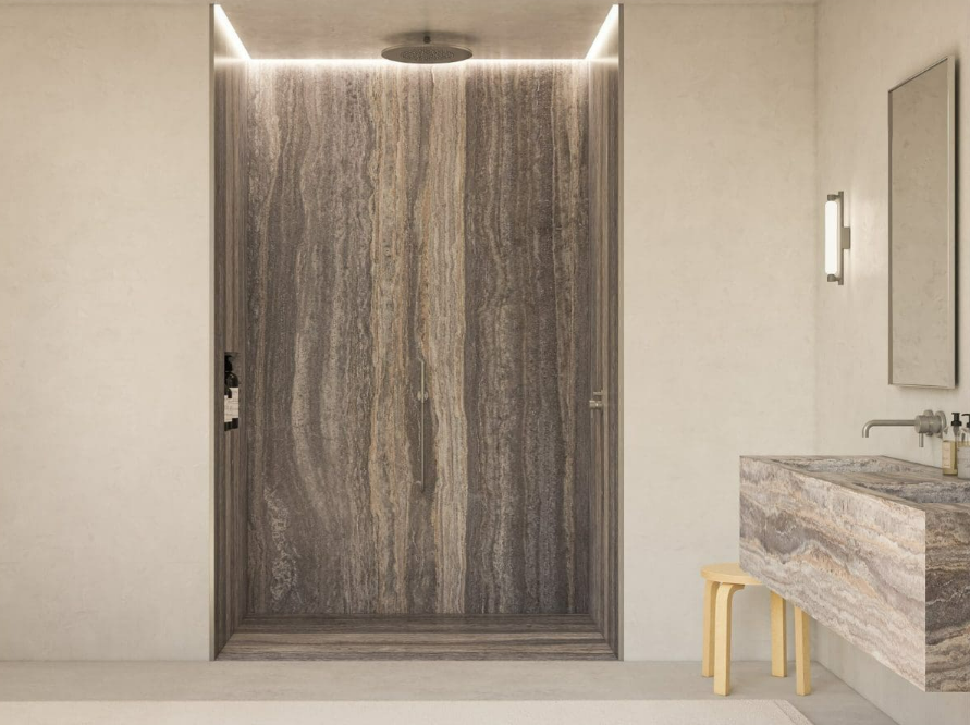 Rome Travertine bathroom application